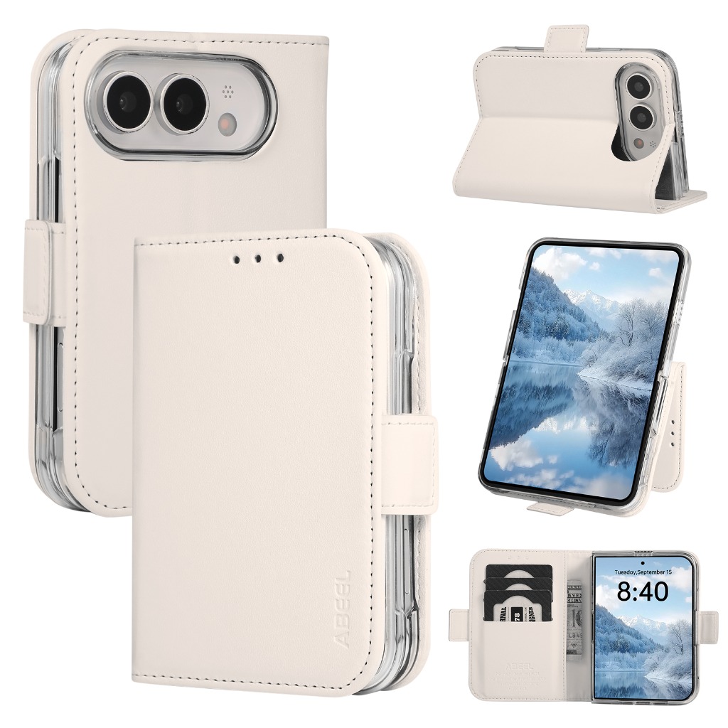 Leather Wallet Card Holder Phone Cover - RFID-beschermende kaarthouder, portemonnee, flip-telefoonhoes voor Apple