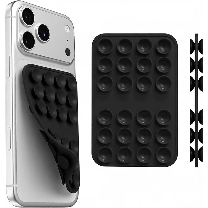 Phone Cases - Siliconen telefoonhoes met zuignap, dubbelzijdige, stevige